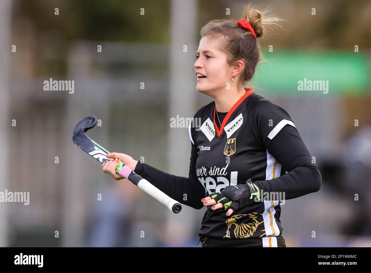 AMSTELVEEN, NETHERLANDS - MARCH 6: Sonja Zimmermann of Germany during the FIH Pro League match between Netherlands Women and Germany Women at Wagener Stock Photo
