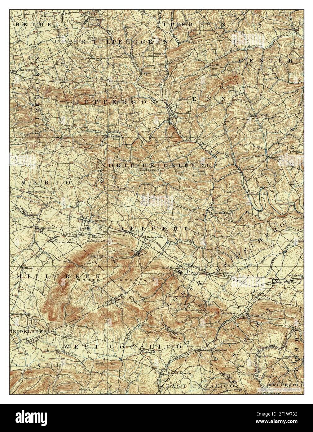 Wernersville, Pennsylvania, map 1902, 162500, United States of America