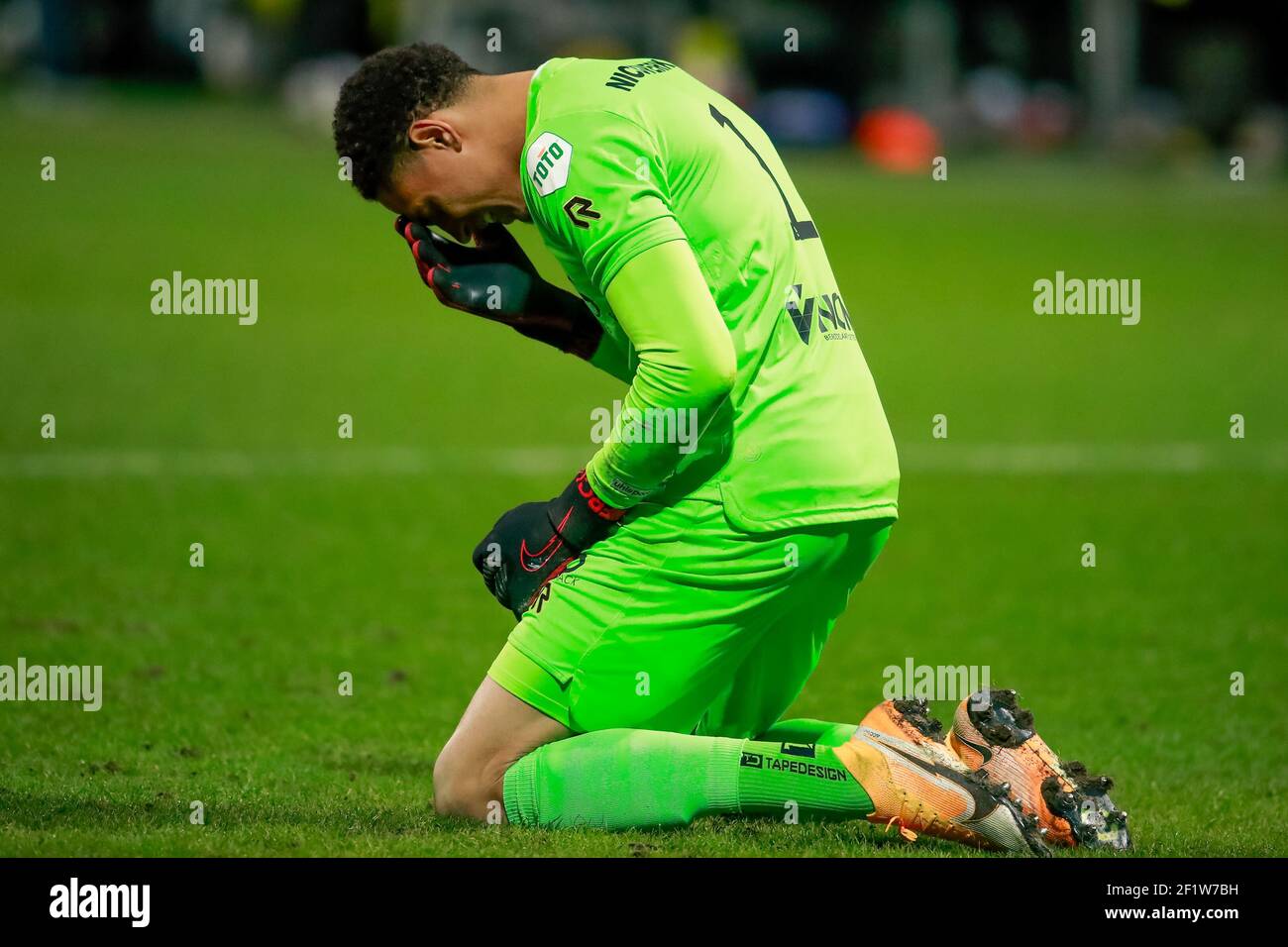 VENLO, NETHERLANDS - MARCH 9: goalkeeper Maduka Okoye of Sparta Rotterdam  during the Eredivisie match between VVV Venlo and Sparta Rotterdam at  Covebo Stock Photo - Alamy