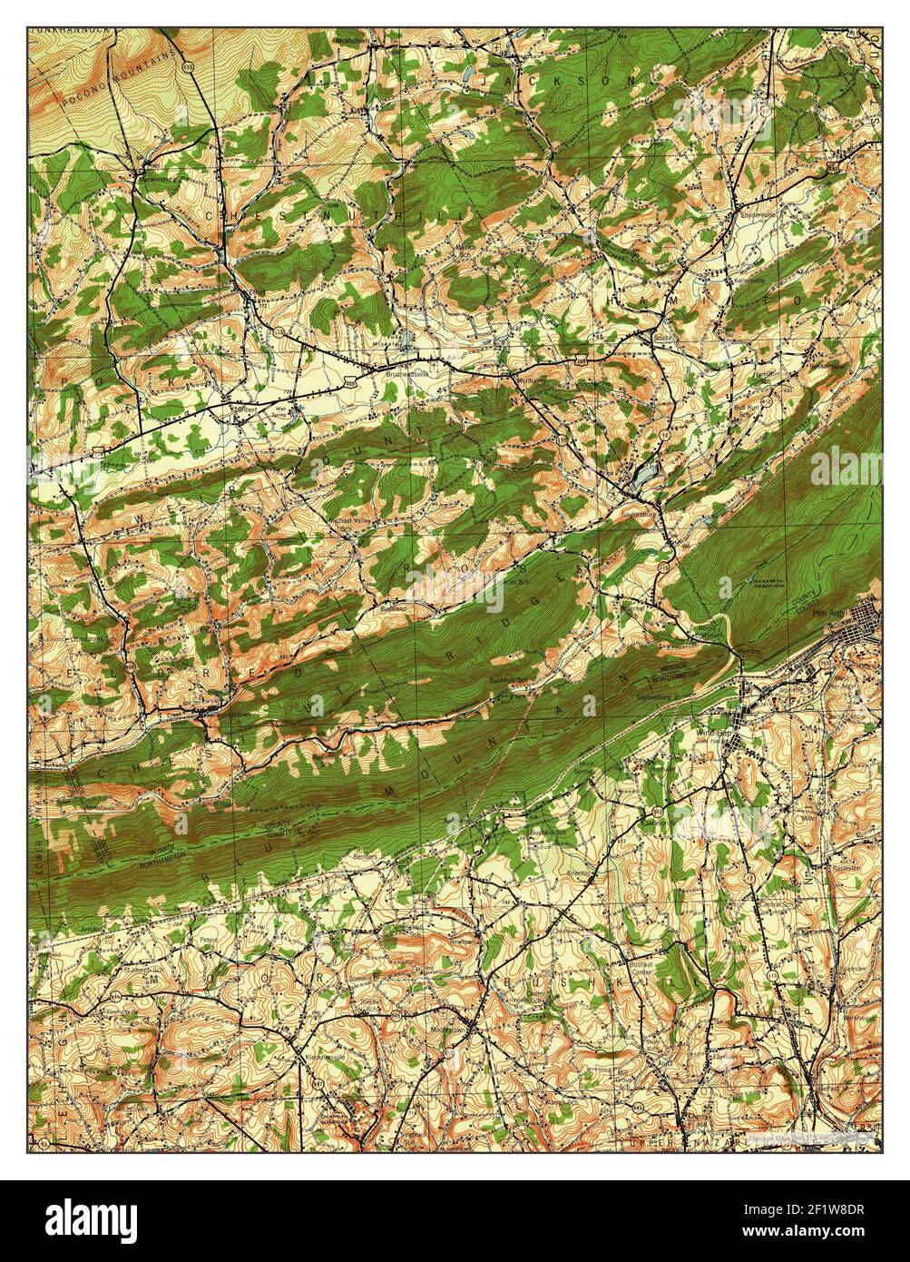 Wind Gap, Pennsylvania, map 1943, 162500, United States of America by Timeless Maps, data U.S