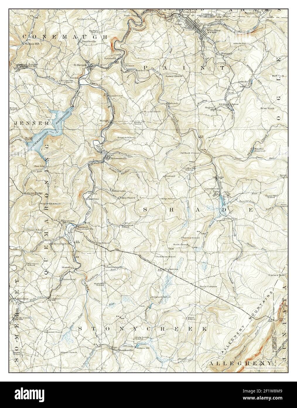 Windber, Pennsylvania, map 1914, 1:62500, United States of America by ...