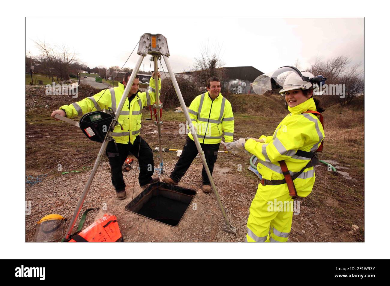 Installing fibre optic cables Cut Out Stock Images & Pictures Alamy