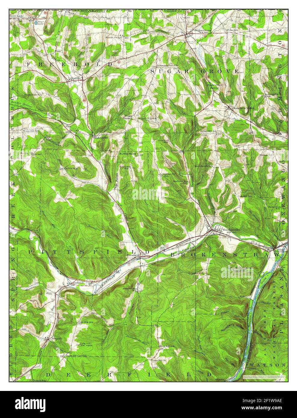Youngsville, Pennsylvania, map 1926, 162500, United States of America by Timeless Maps, data U