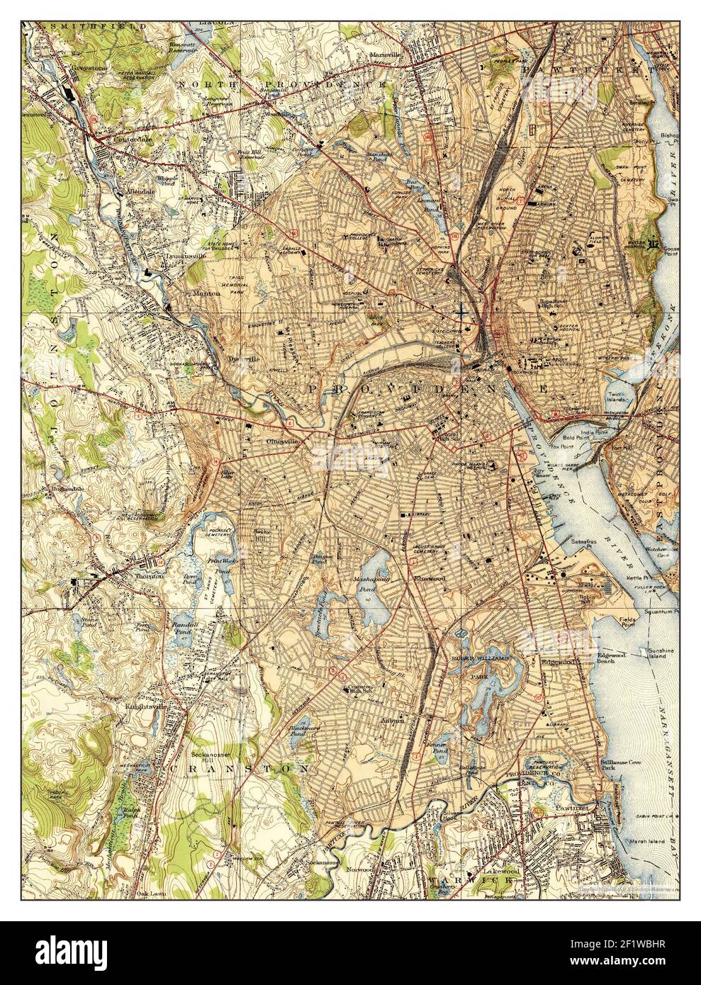 Providence Rhode Island map 1939 - Providence Rhode Island Map 1939 131680 United States Of America By Timeless Maps Data Us Geological Survey 2F1WBHR