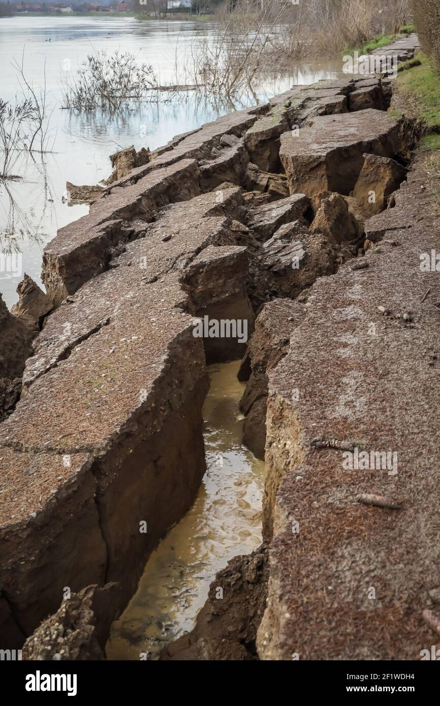 A catastrophic earthquake measuring 6.3 hit  Petrinja city and was felt in most of the country. So far 7 people died during earthquake. In the photo: Stock Photo