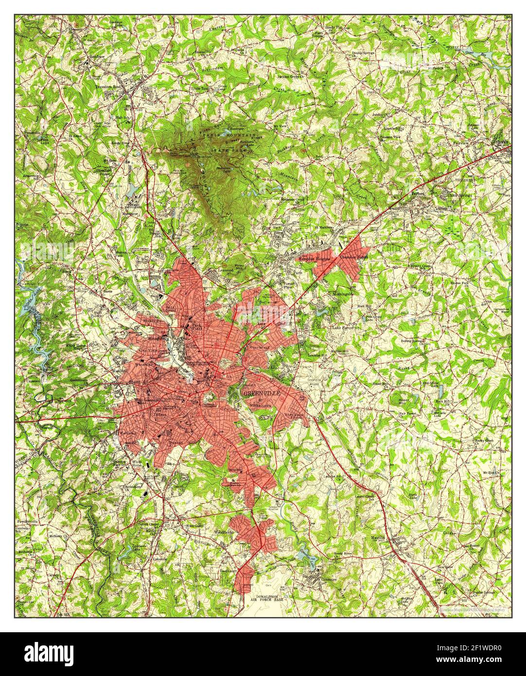 Gis Mapping Greenville Sc Greenville South Carolina Map 1957 1 62500 United States Of America By Timeless Maps Data U S Geological Survey Stock Photo Alamy