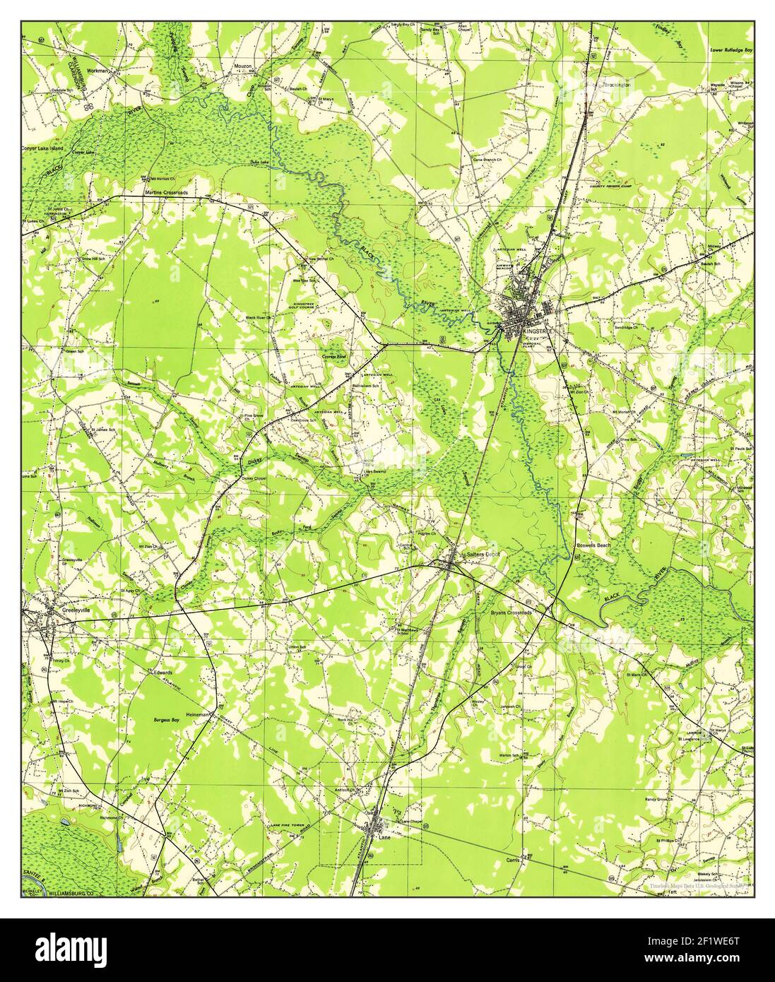 Map of kingstree hires stock photography and images Alamy