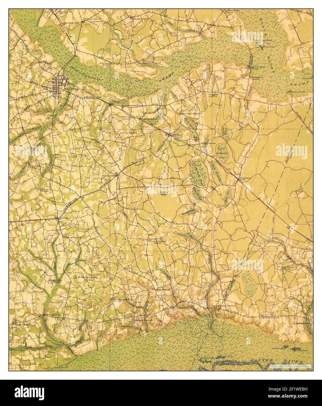 Mercy South Carolina Map Manning South Carolina Map Hi-Res Stock Photography And Images - Alamy