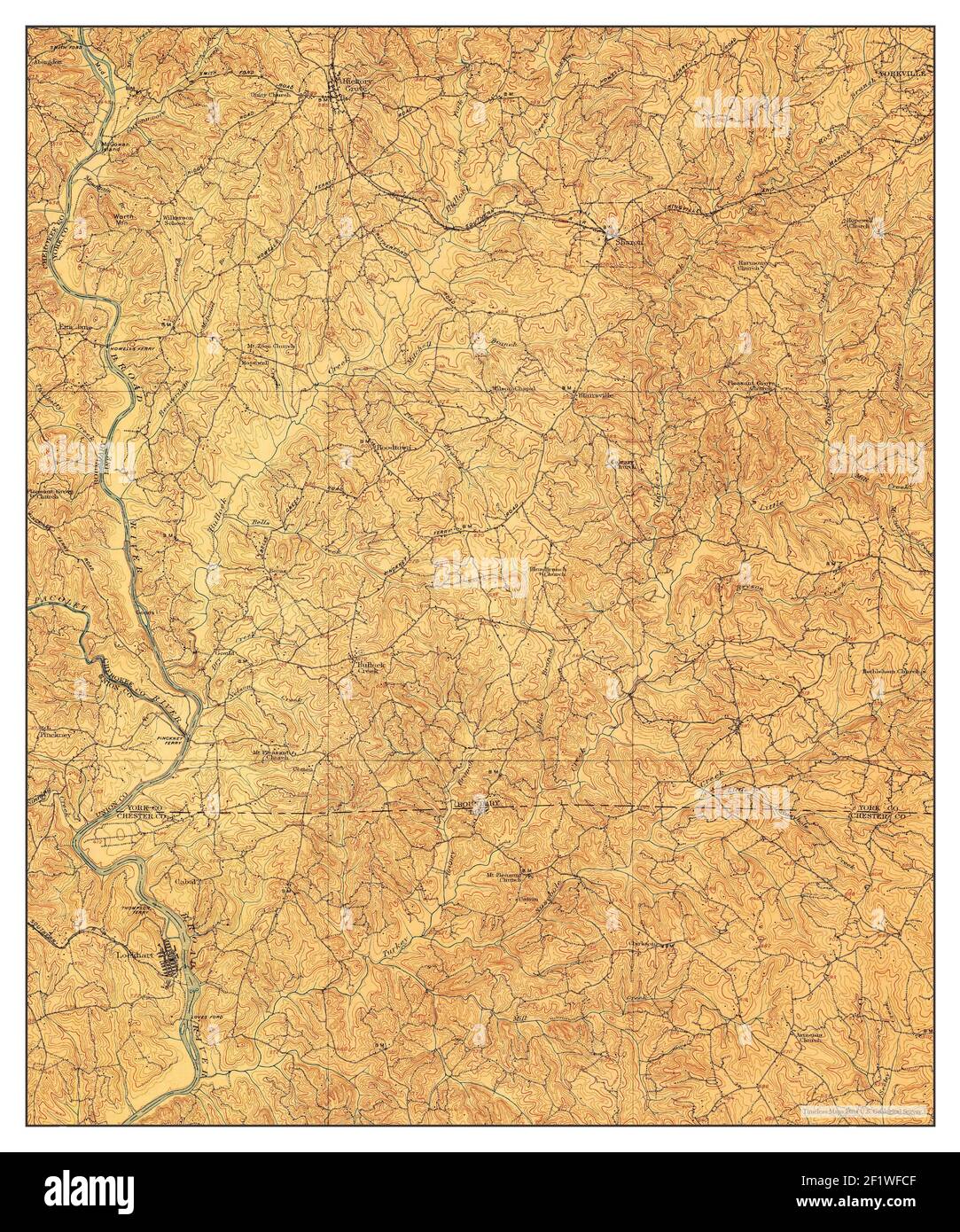 Sharon, South Carolina, map 1907, 162500, United States of America by