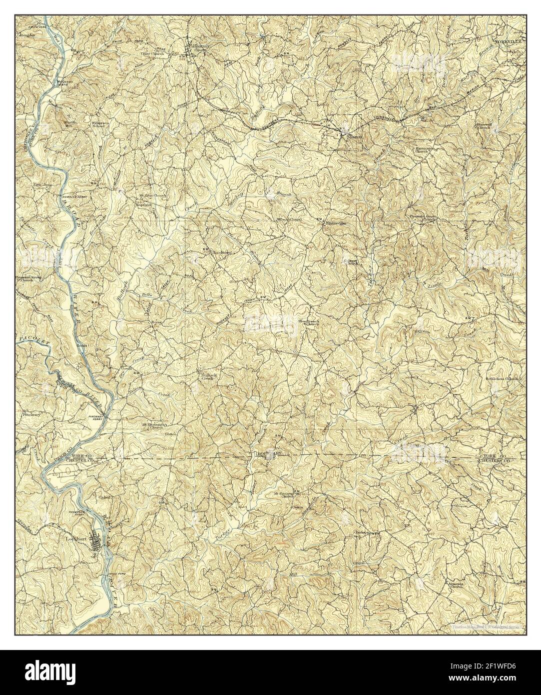 Sharon, South Carolina, map 1907, 162500, United States of America by