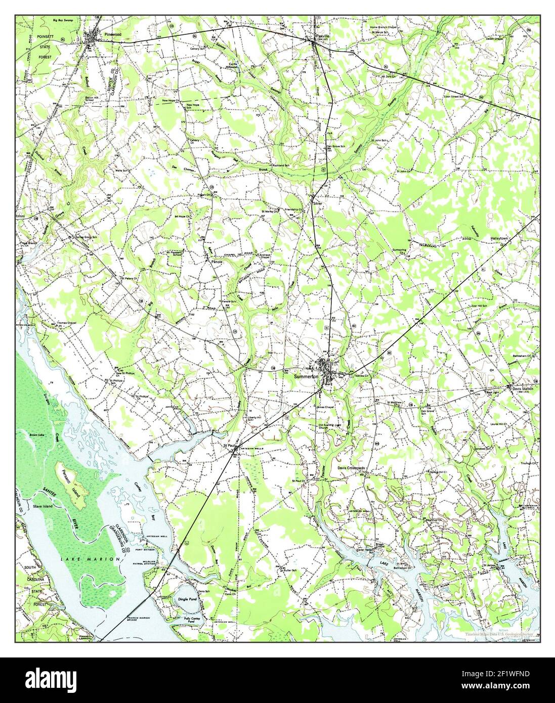 Summerton south carolina map hires stock photography and images Alamy