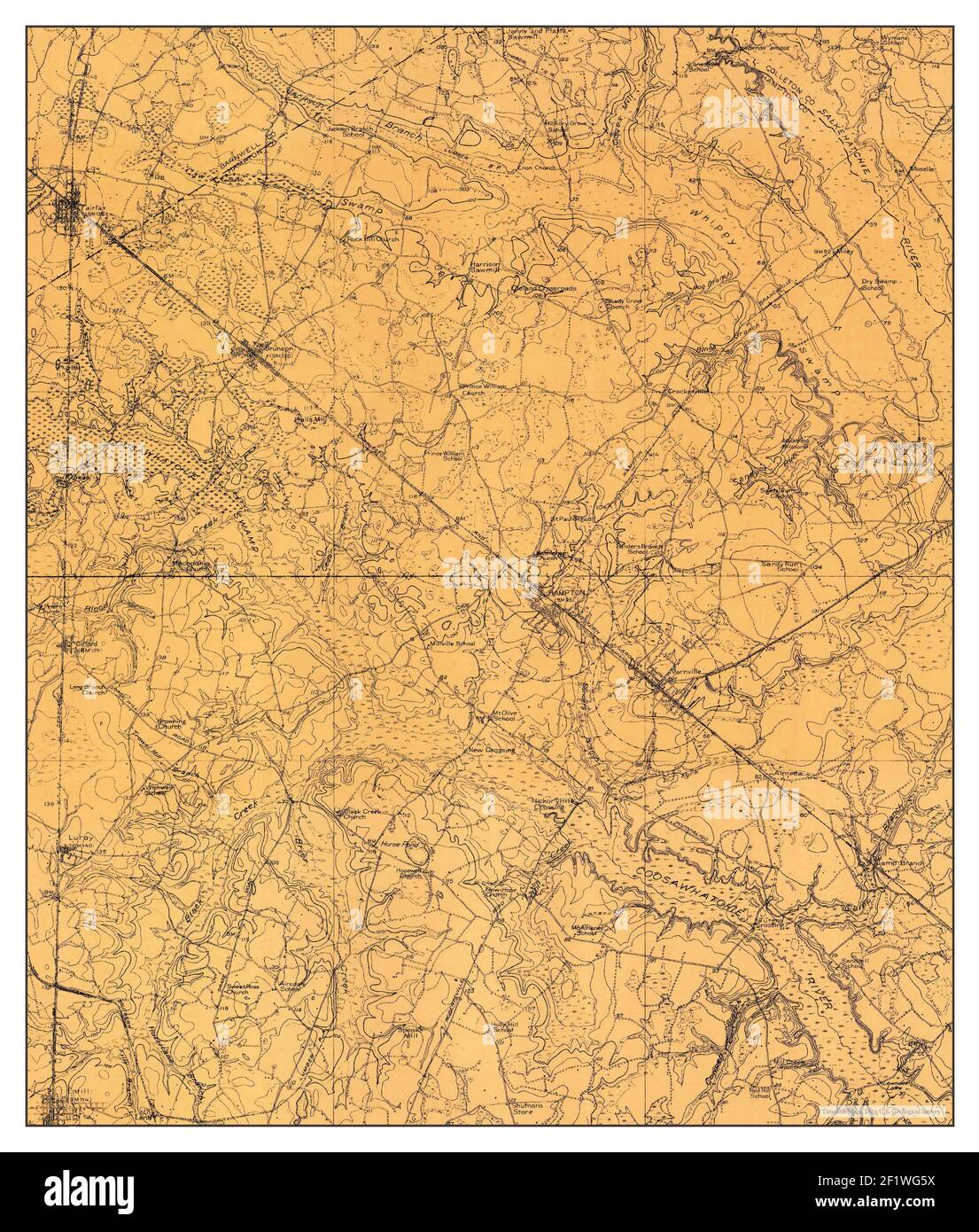 Map of varnville Cut Out Stock Images & Pictures Alamy