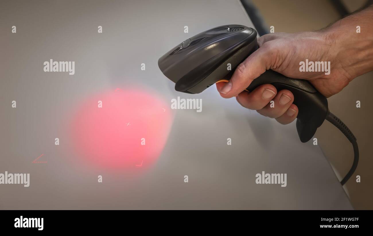 Bar code scanner Stock Photo