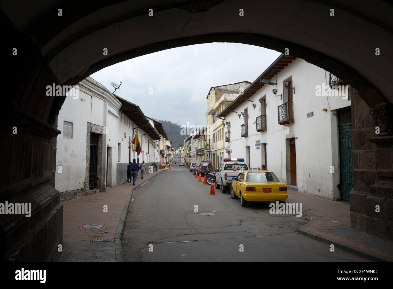 Neighbourhood of La Loma Grande, Quito, Ecuador Stock Photo