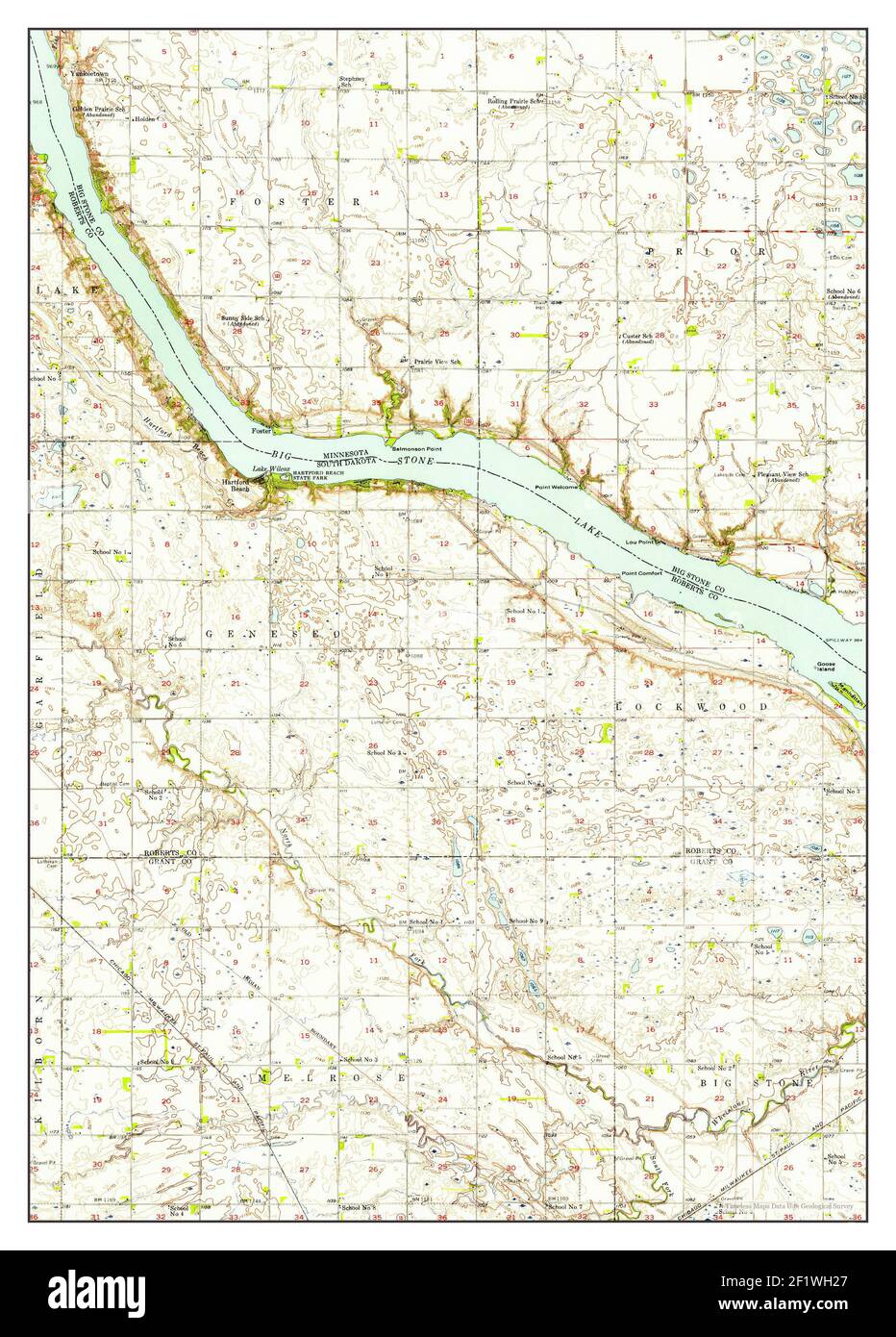 Big Stone Lake Map