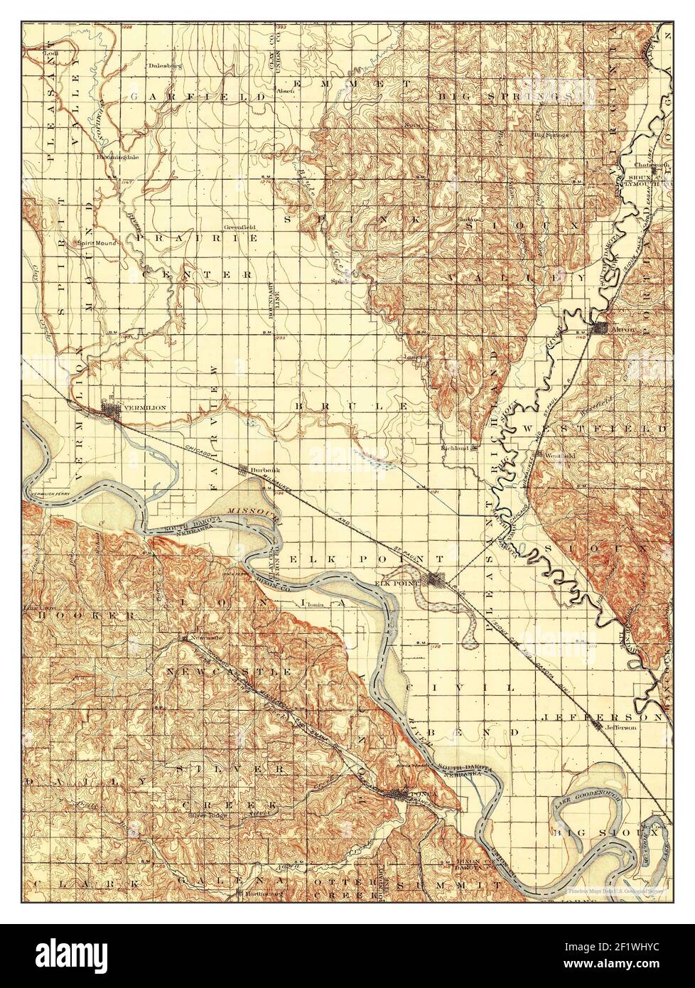Map of elk point hires stock photography and images Alamy