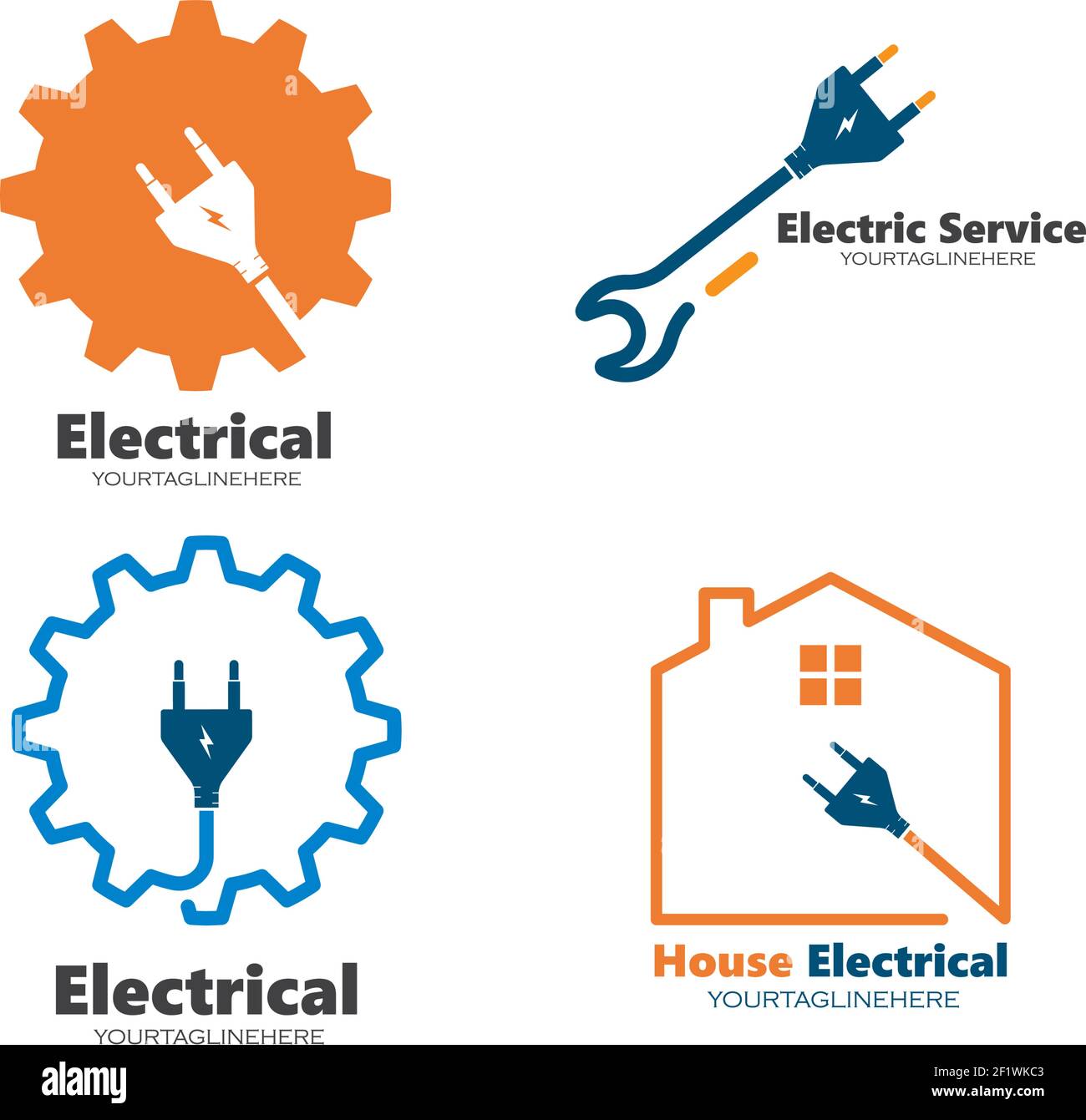 electrical service and installation logo icon vector design Stock
