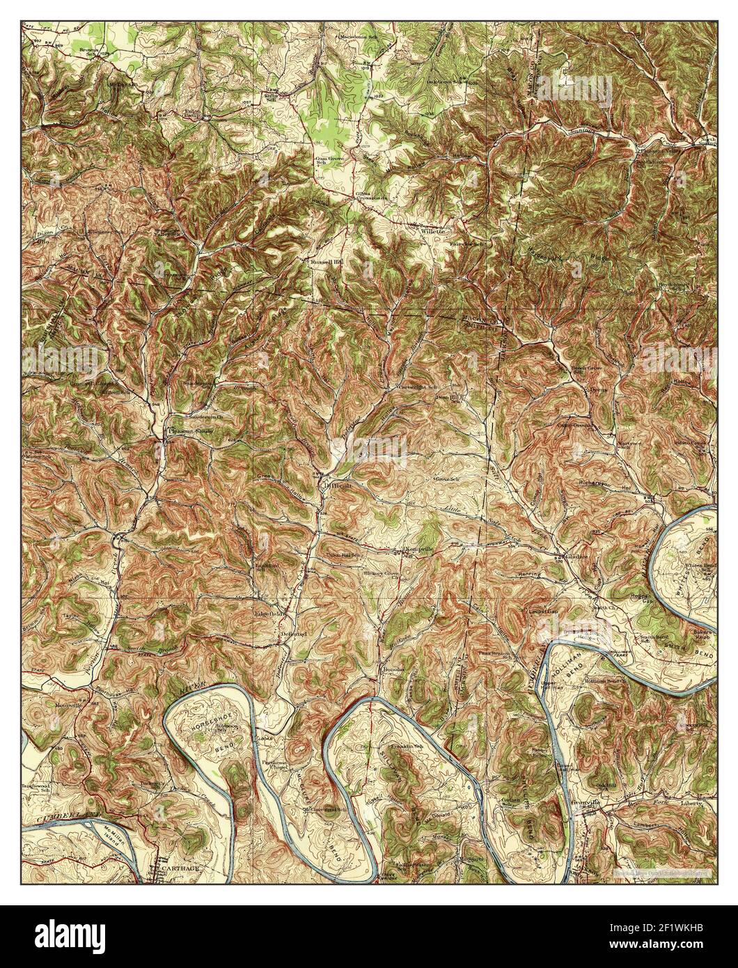 Carthage historic map Cut Out Stock Images & Pictures Alamy