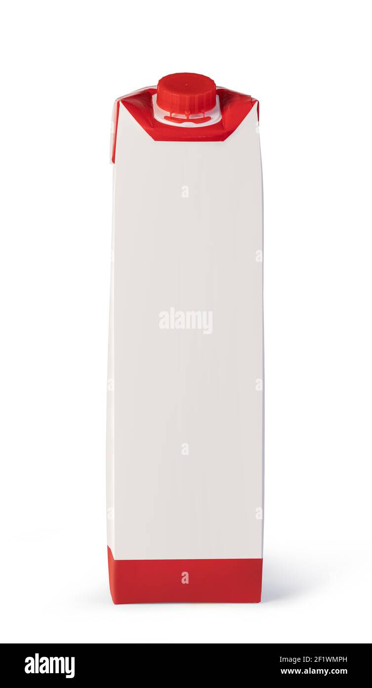 Milk or juice carton package Stock Photo