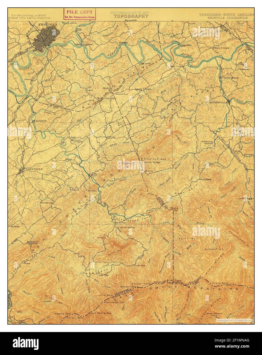 Knoxville tennessee maps hi-res stock photography and images - Alamy