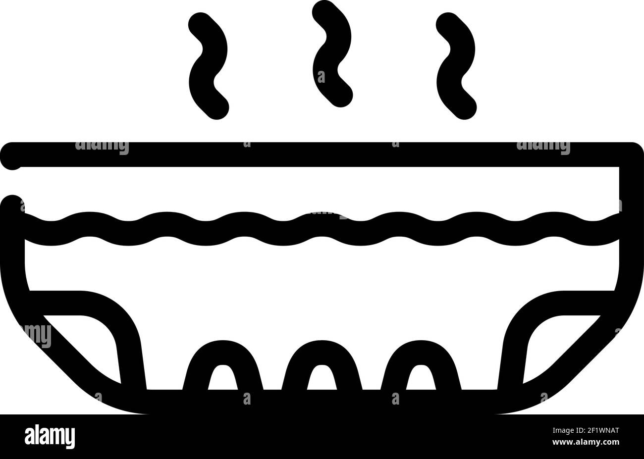 foot bath line icon vector illustration line Stock Vector Image & Art ...