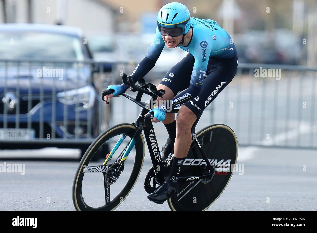 VLASOV Aleksandr of Astana - Premier Tech during the Paris-Nice 2021,  cycling race Stage 3, Time Trial, Gien - Gien (14,4 km) in Gien, France -  Photo Laurent Lairys / DPPI Stock Photo - Alamy