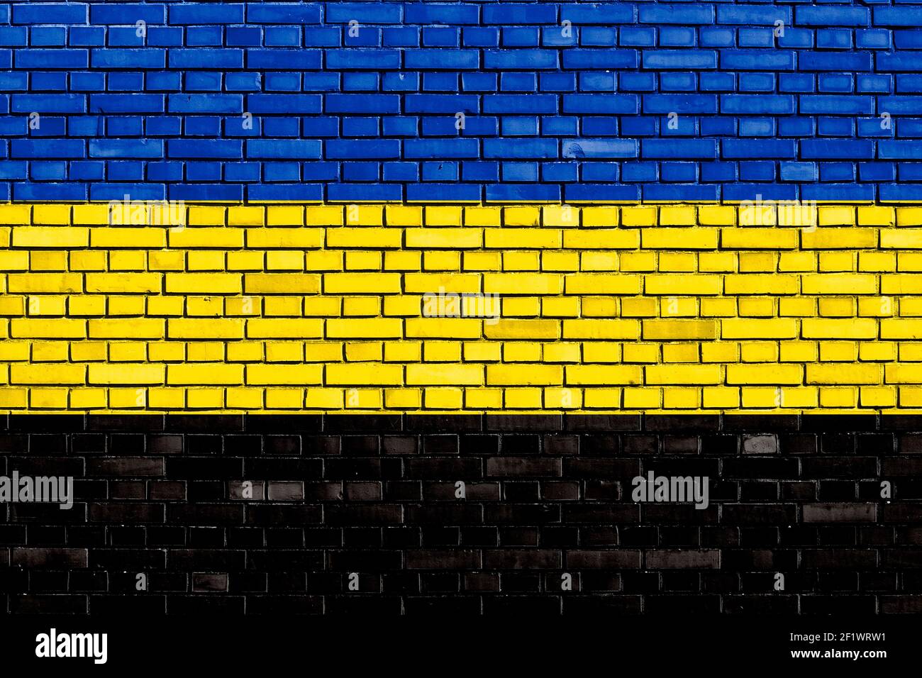 flag of Gelderland painted on brick wall Stock Photo - Alamy