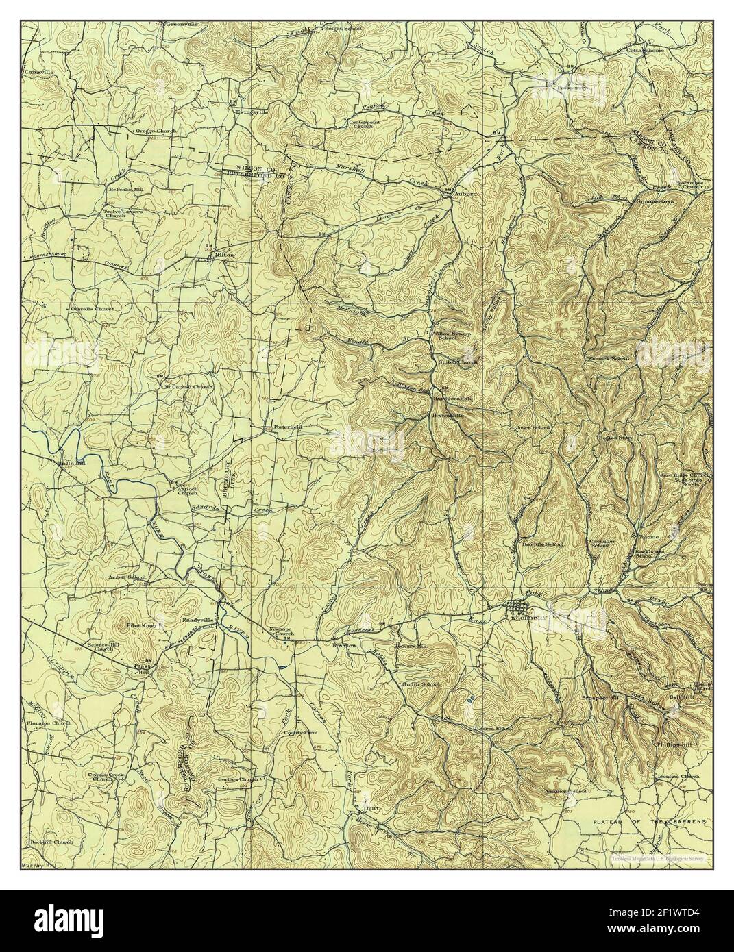 Woodbury, Tennessee, map 1908, 162500, United States of America by