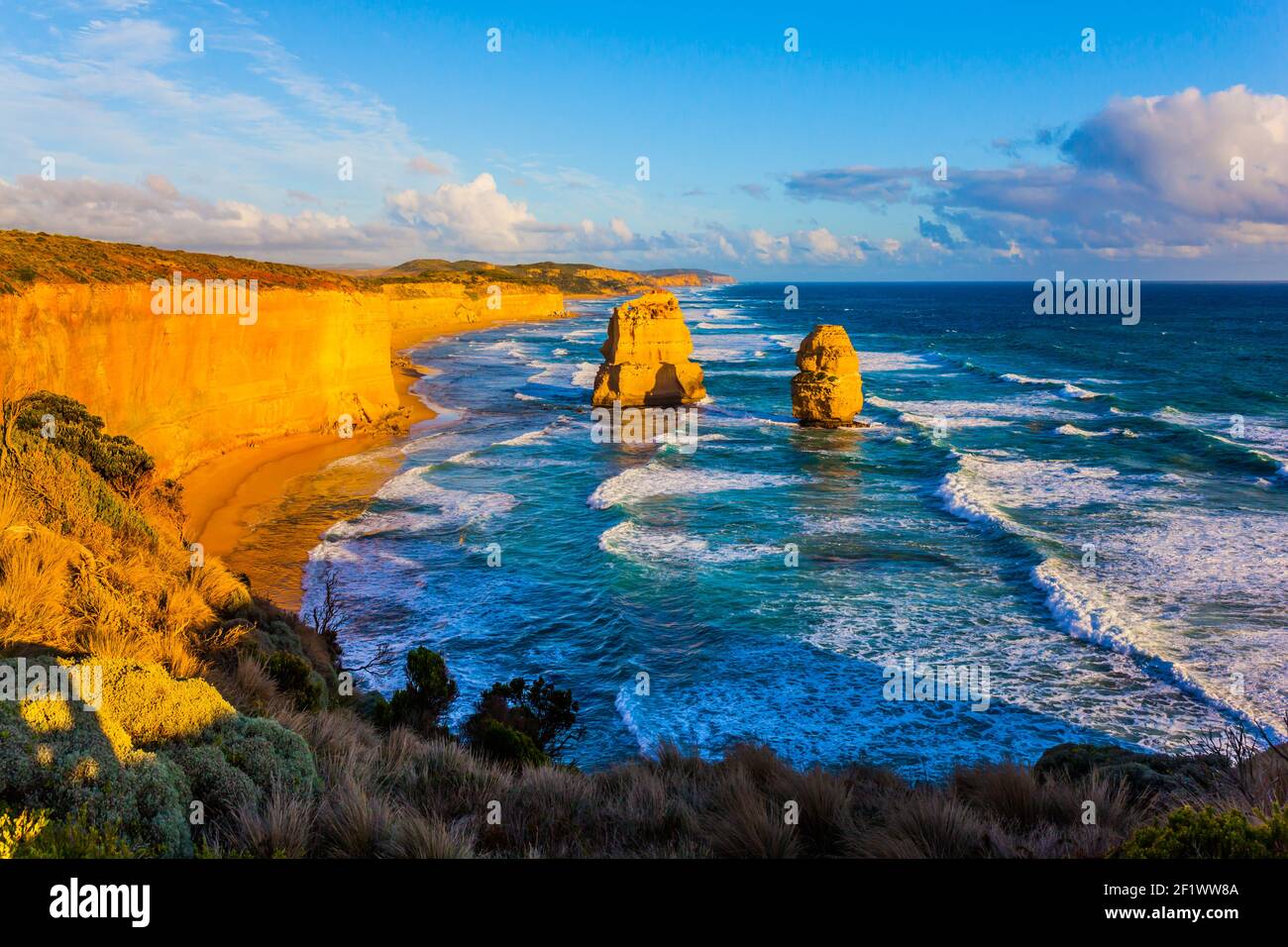 Grandiose powerful ocean surf Stock Photo