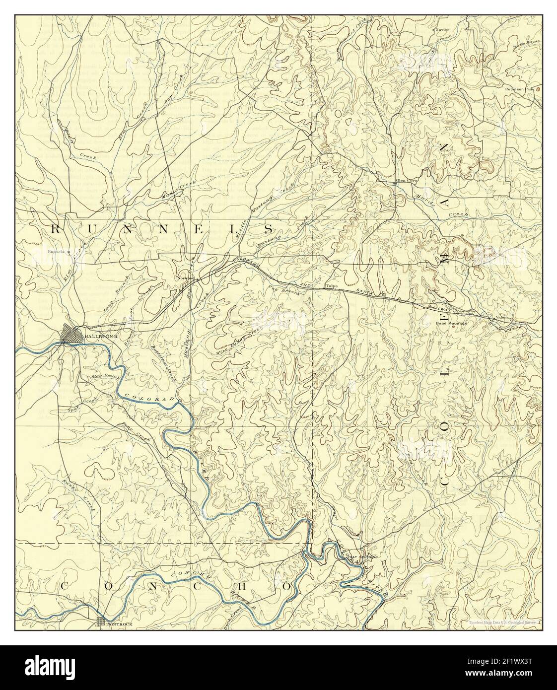 Map of ballinger hires stock photography and images Alamy