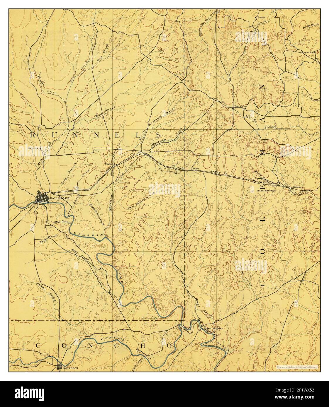 Map of ballinger Cut Out Stock Images & Pictures Alamy