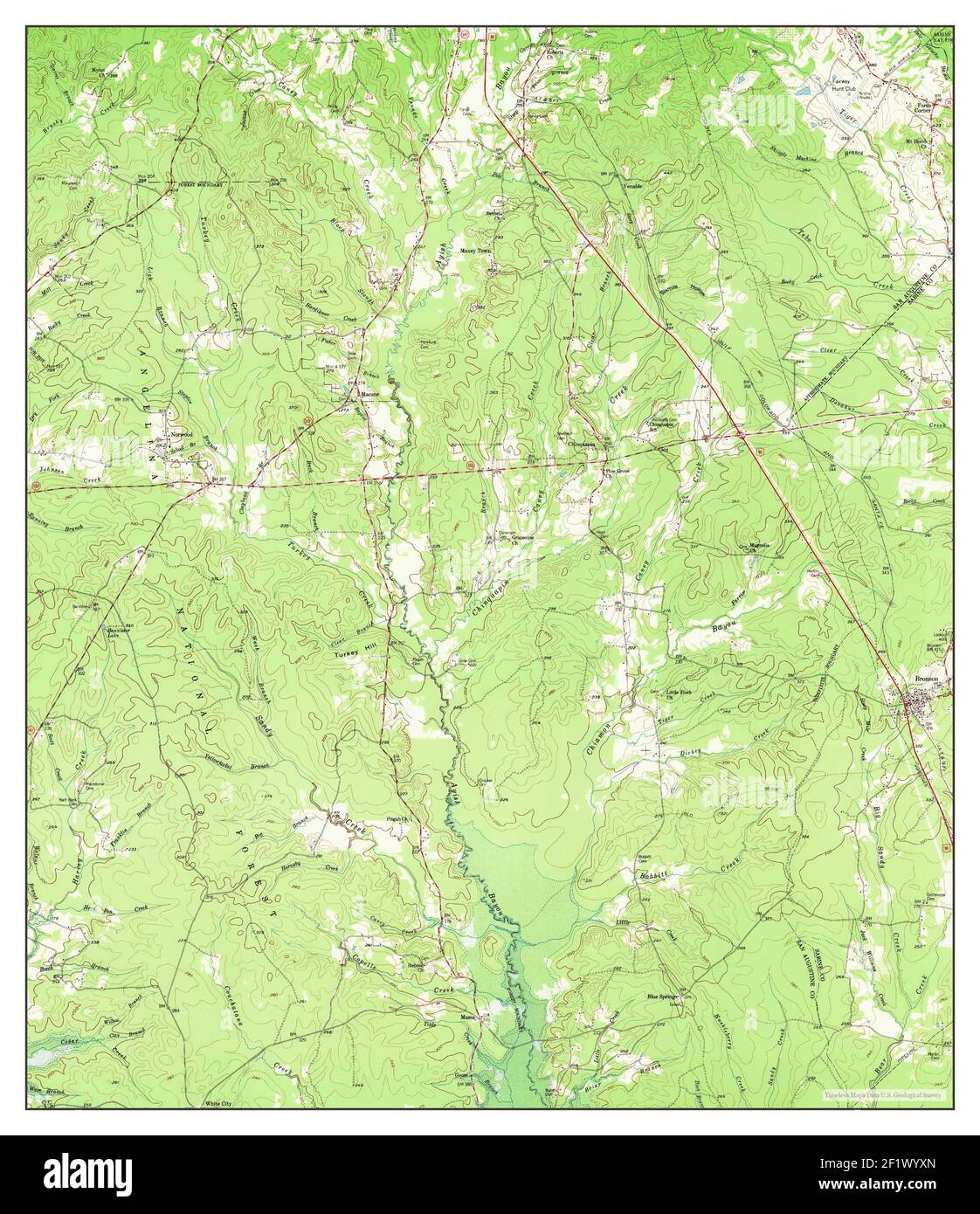 Map of bronson hires stock photography and images Alamy