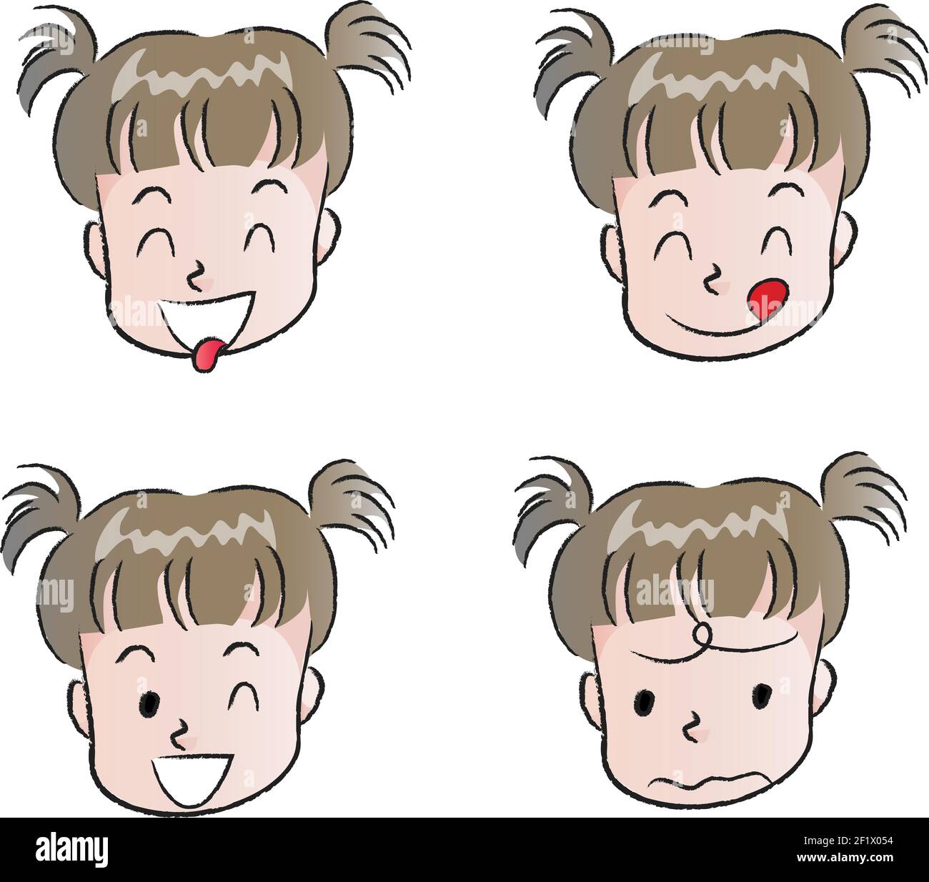 cartoon emoji set Stock Photo - Alamy