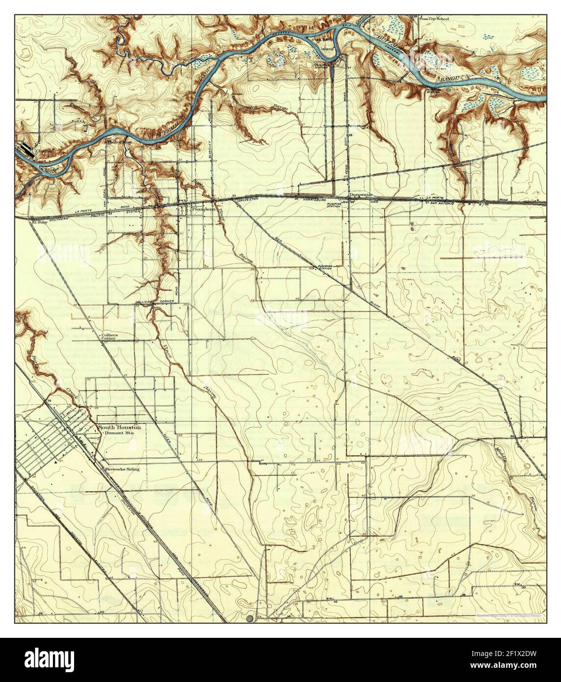 Deepwater, Texas, map 1919, 131680, United States of America by