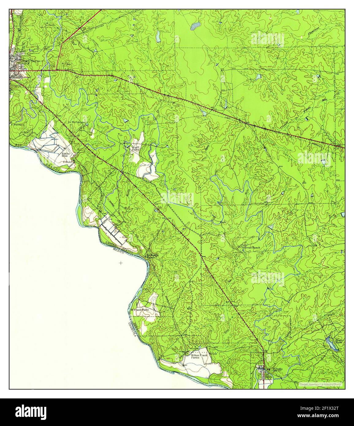 Map of eagle pass texas Cut Out Stock Images & Pictures Alamy