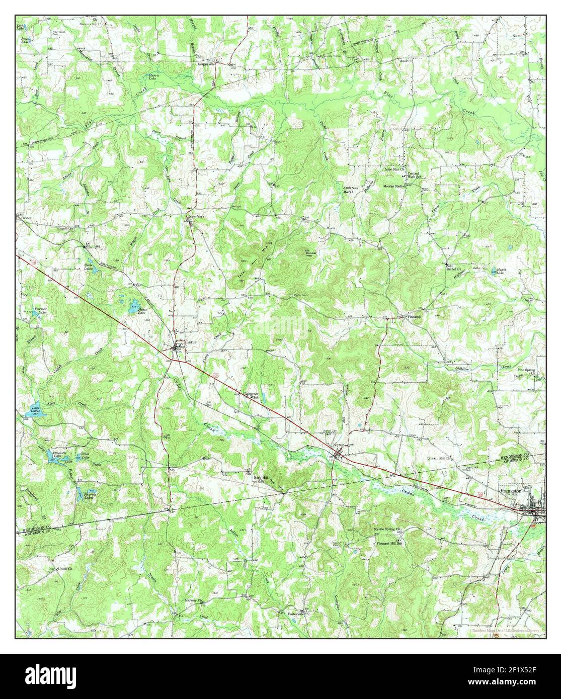 Map of frankston texas hires stock photography and images Alamy