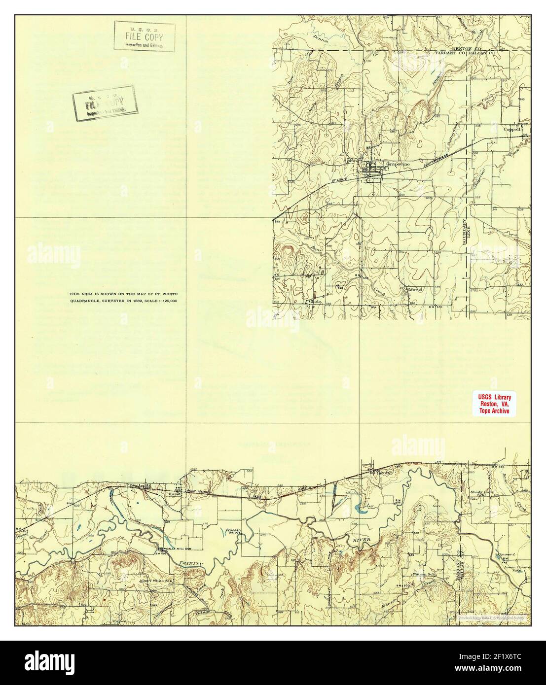 Grapevine, Texas, map 1931, 162500, United States of America by Timeless Maps, data U.S