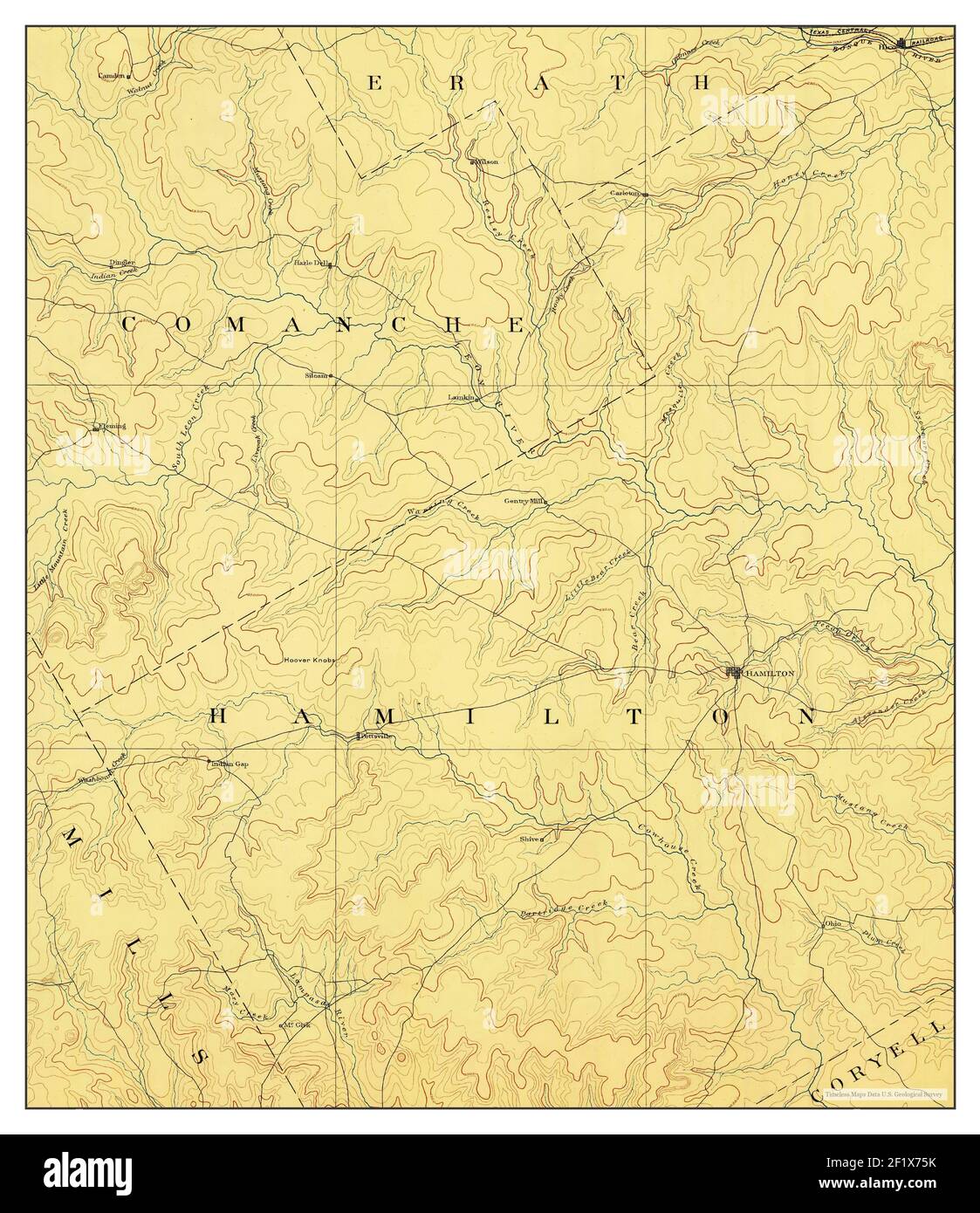 Old map of hamilton Cut Out Stock Images & Pictures Alamy