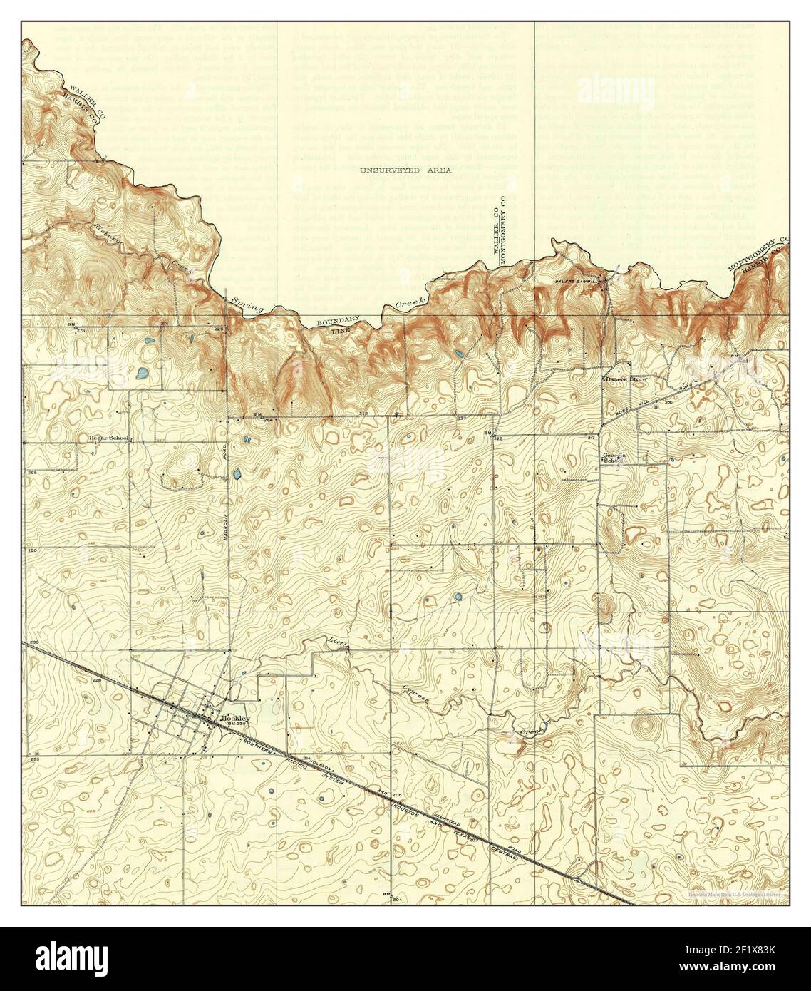 Hockley, Texas, map 1920, 1:31680, United States of America by Timeless 