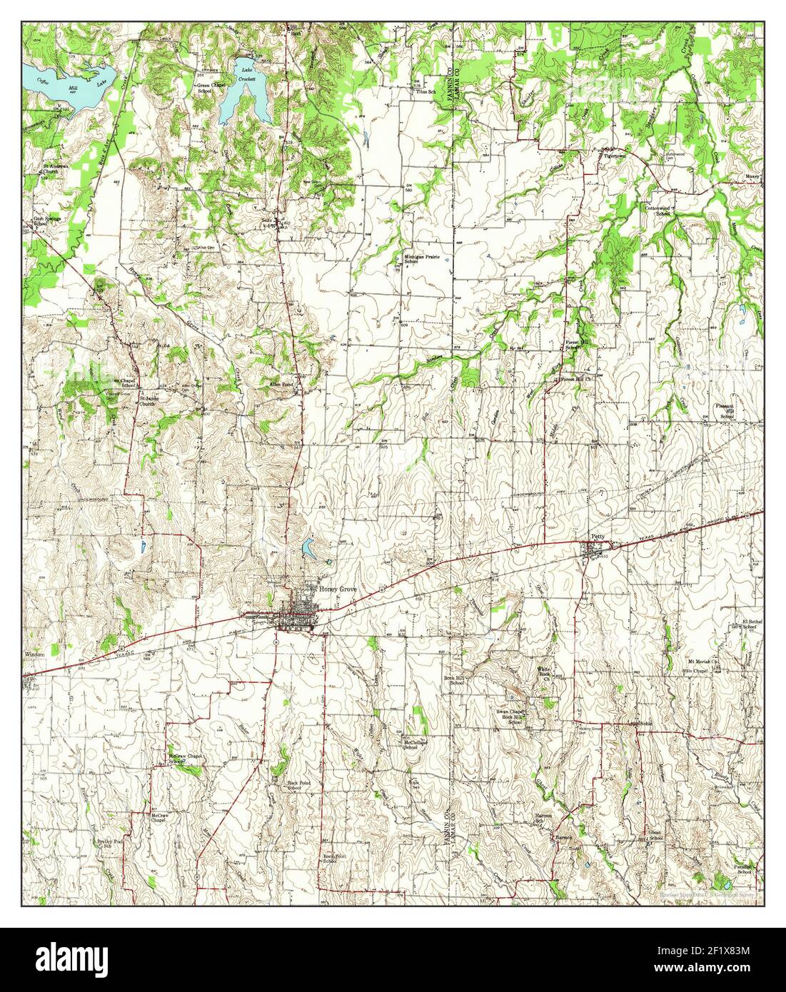 Honey grove map hires stock photography and images Alamy