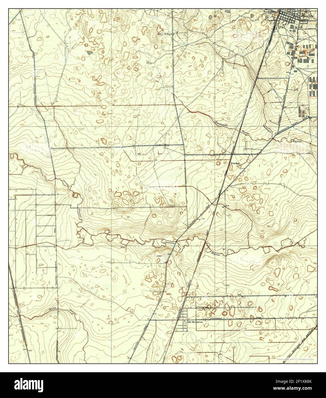Humble, Texas, map 1919, 131680, United States of America by Timeless Maps, data U.S