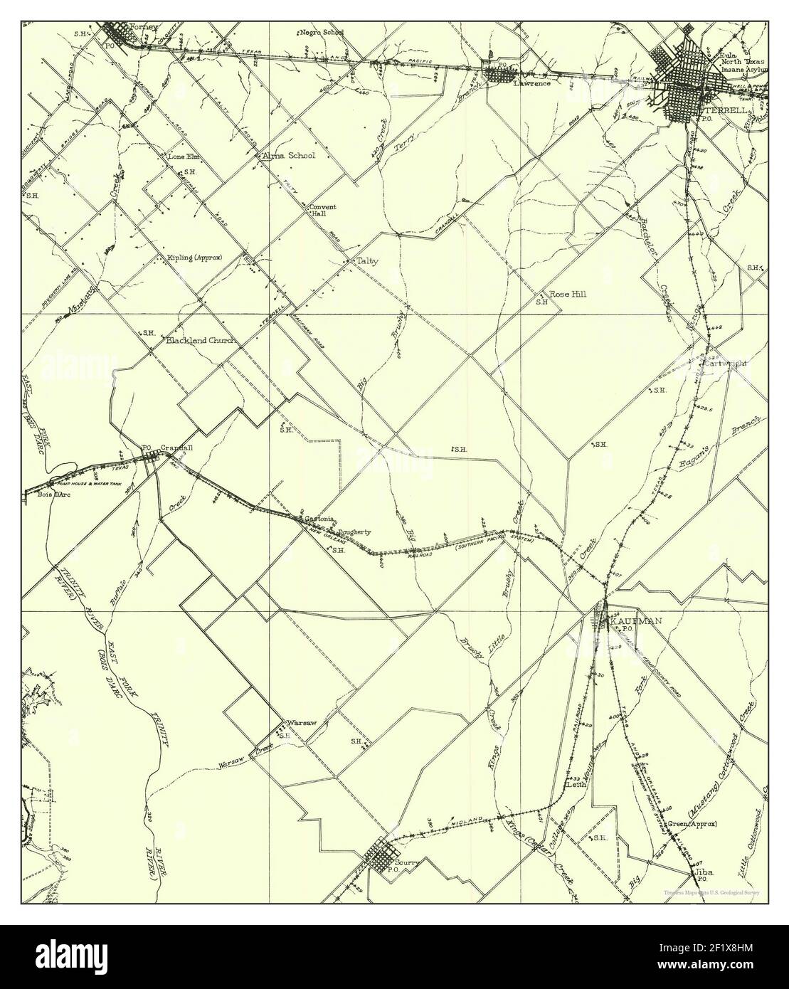 Map of kaufman hires stock photography and images Alamy
