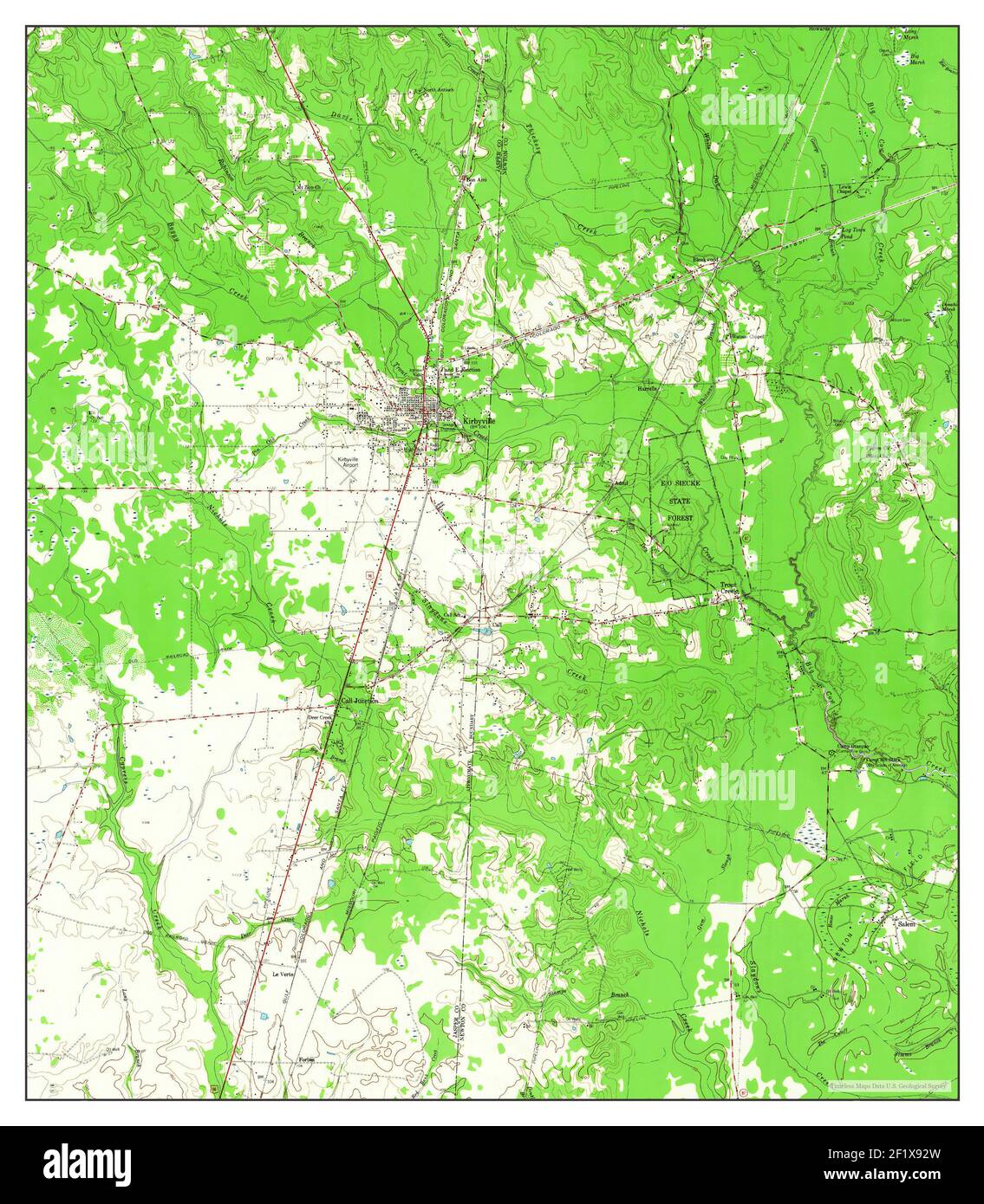 Kirbyville map hires stock photography and images Alamy