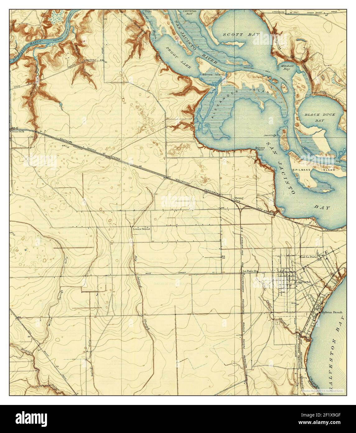 La Porte Texas map 1920 1 31680 - La Porte Texas Map 1920 131680 United States Of America By Timeless Maps Data Us Geological Survey 2F1X9GF