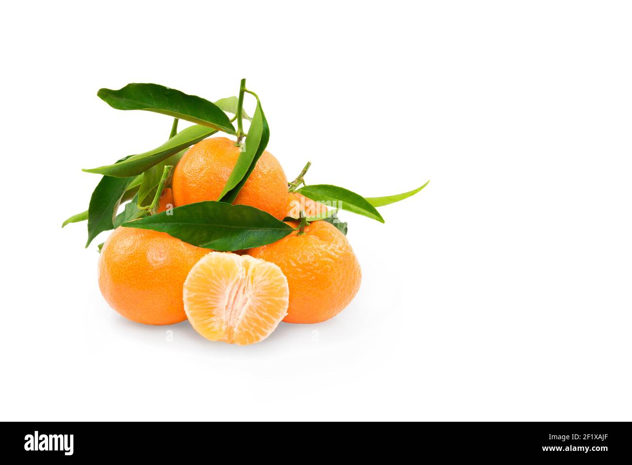 Clementine on white background Stock Photo Alamy
