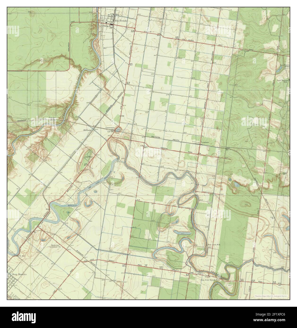Rio Hondo, Texas, map 1932, 131680, United States of America by