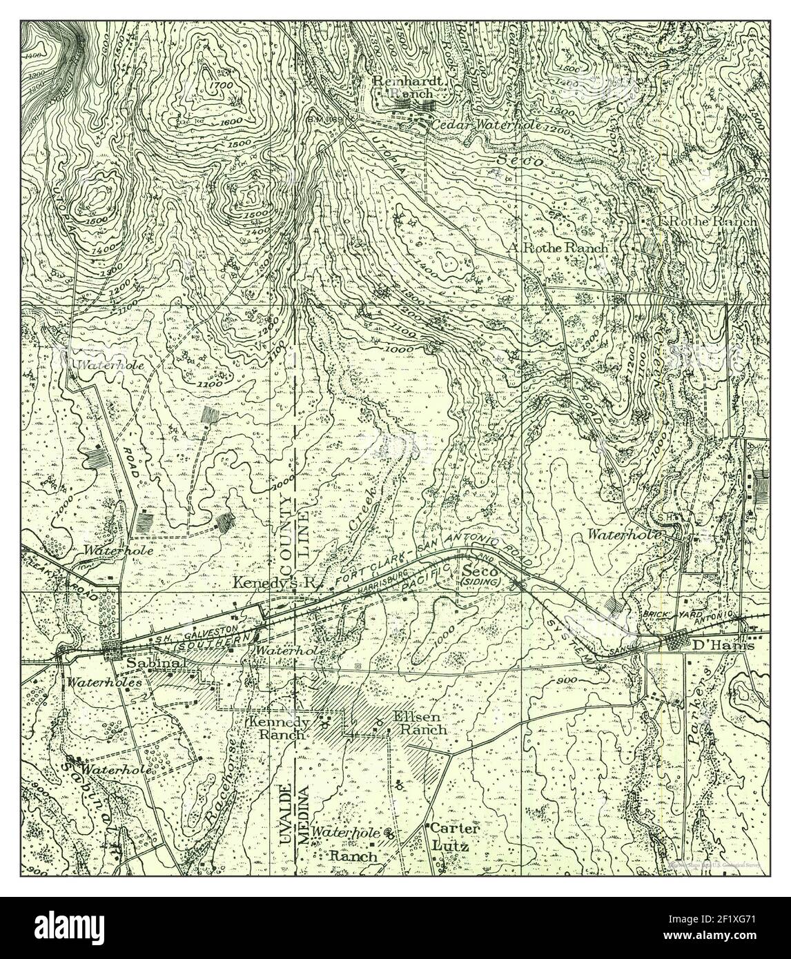 Sabinal texas map hires stock photography and images Alamy