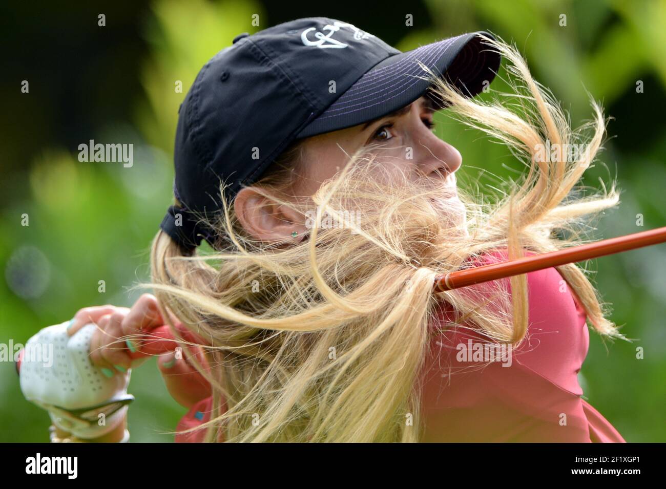 Golf - The Evian Championship 2013 - Evian - France - 9 -15/09/2013 - Photo Philippe Millereau / KMSP / DPPI - 10/09/2013 - Day 2 - Practice round - Belen Mozo / Esp Stock Photo
