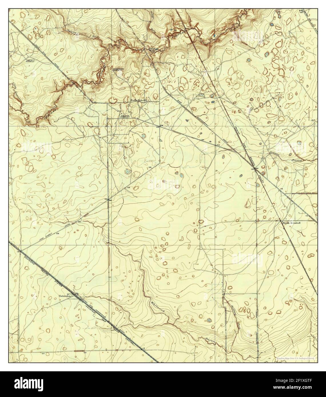 Satsuma, Texas, map 1920, 131680, United States of America by Timeless
