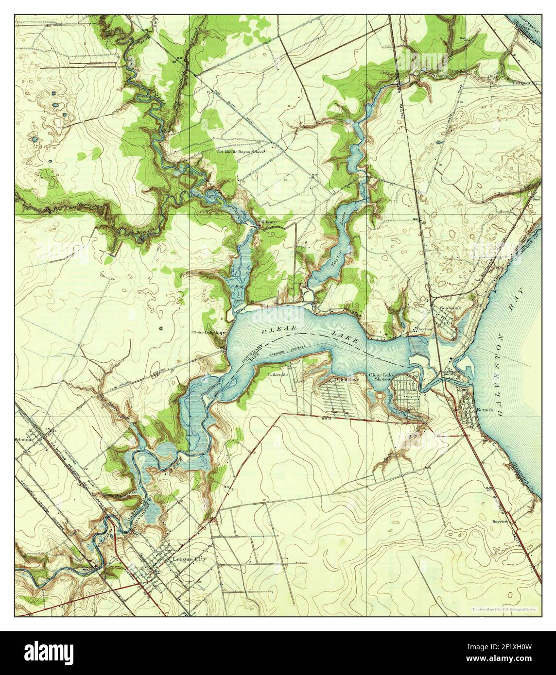 Map of seabrook hi-res stock photography and images - Alamy